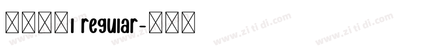 汉真广标1 regular字体转换